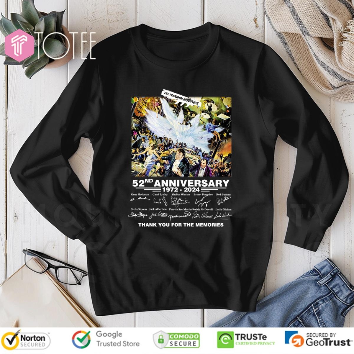 The Poseidon Adventure 52Th Anniversary 1972 2024 Thank You For The Memories long sleeve