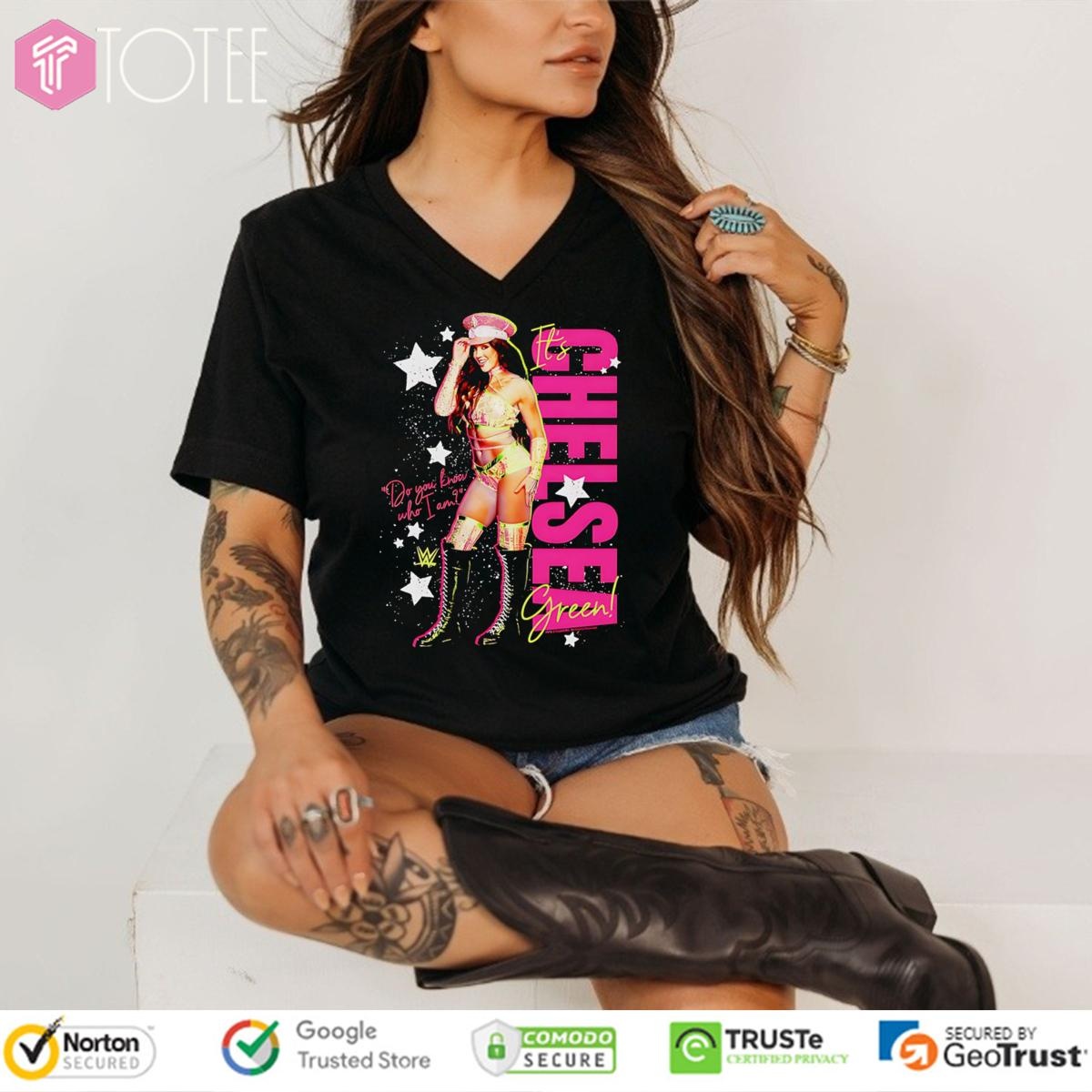 Its Chelsea Green Do You Know Who I Am Wwe V-neck