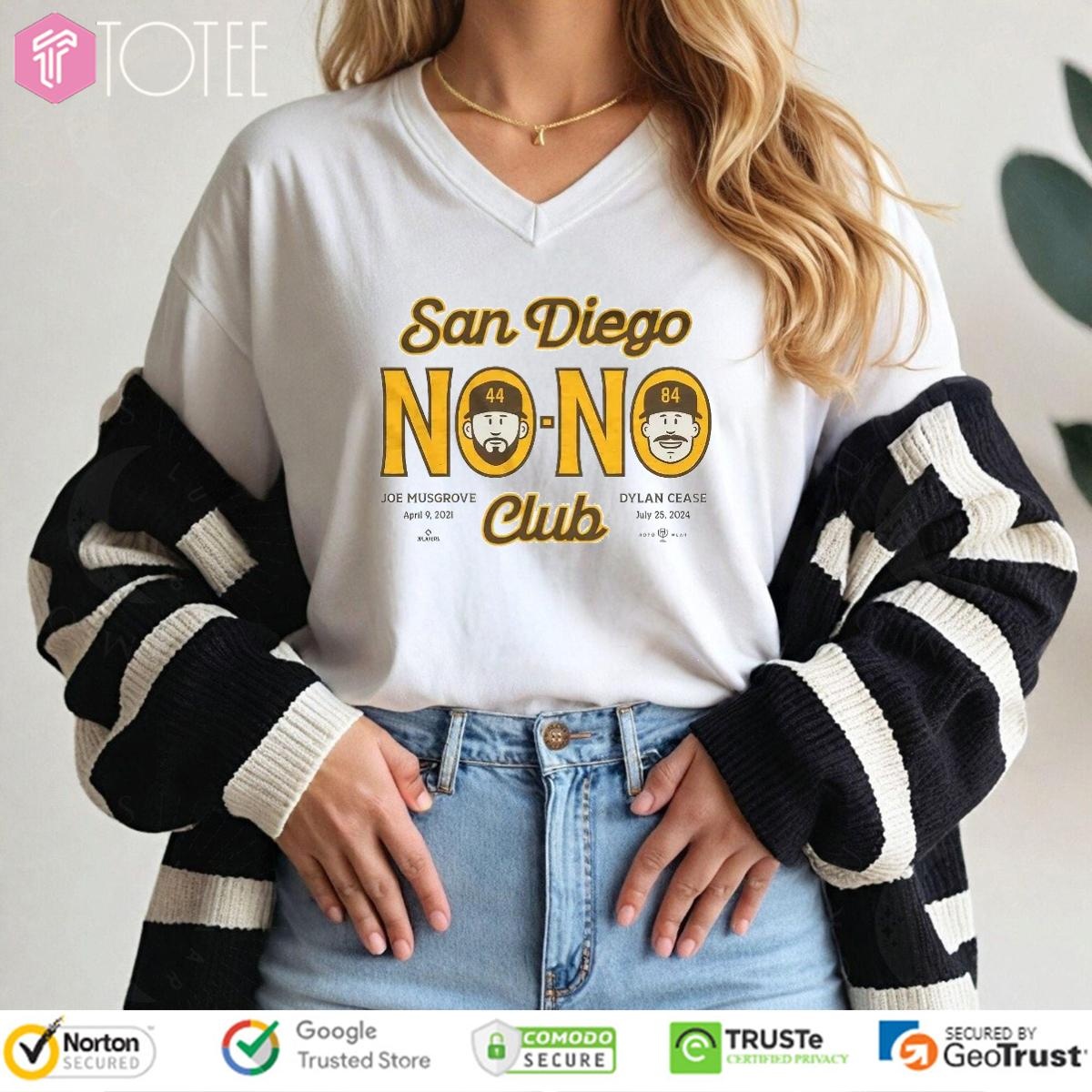 San Diego Padres Joe Musgrove And Dylan Cease No No Club V-neck
