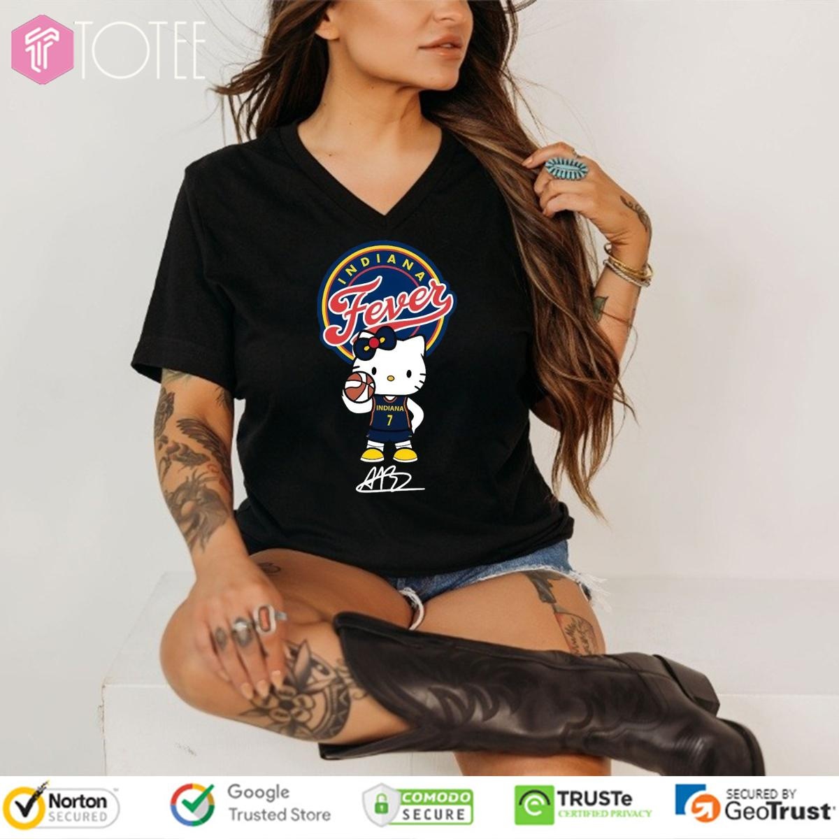 Indiana Fever Aliyah Boston Hello Kitty Signature V-neck