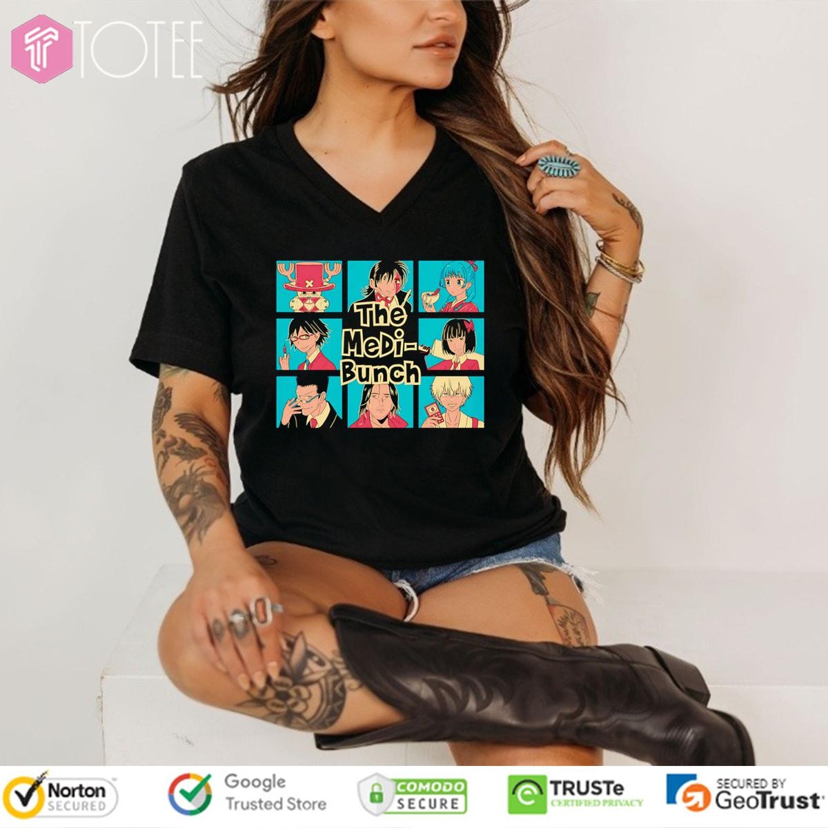 The Medi-Bunch Manga Characters V-neck