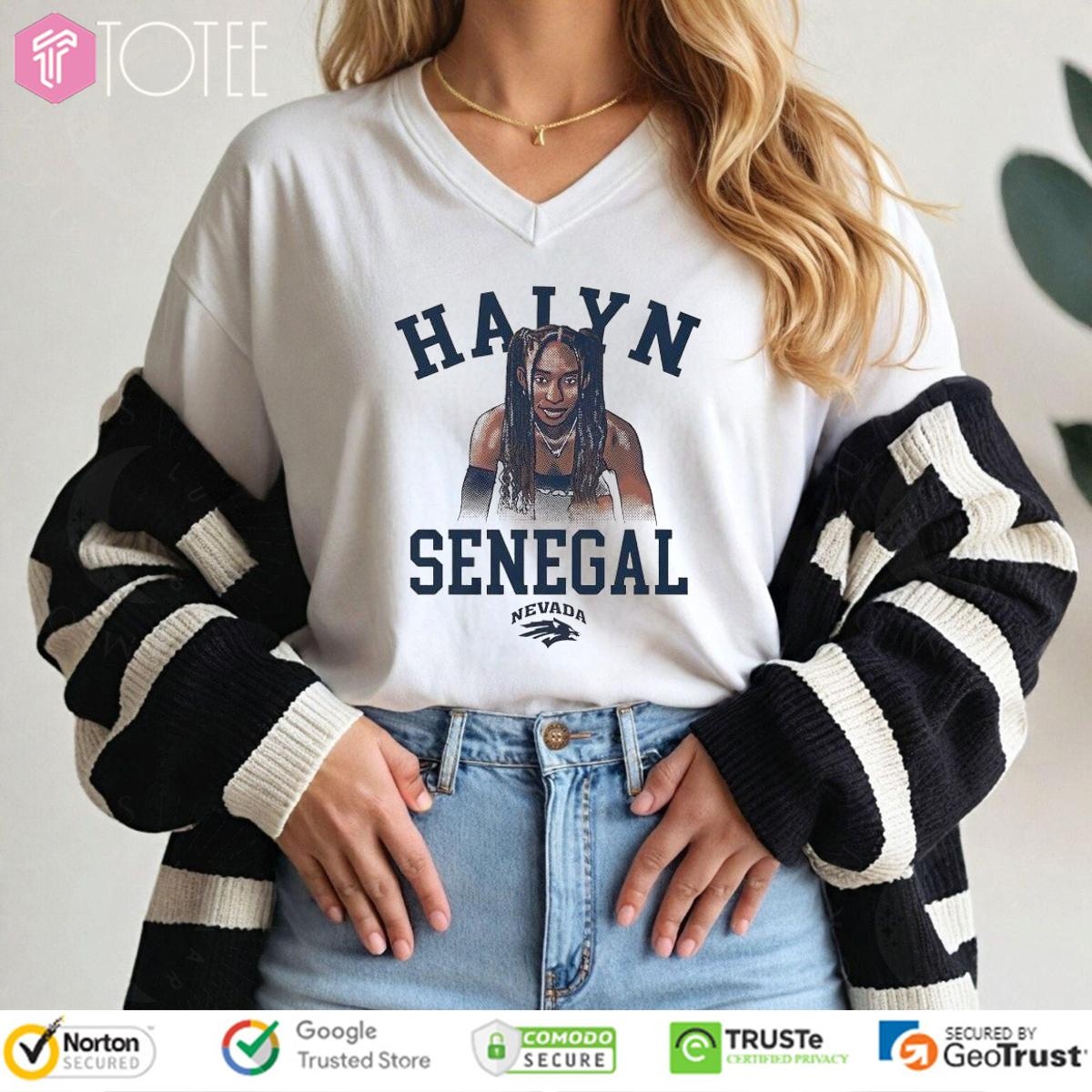 Halyn Senegal Nevada Wolf Pack V-neck