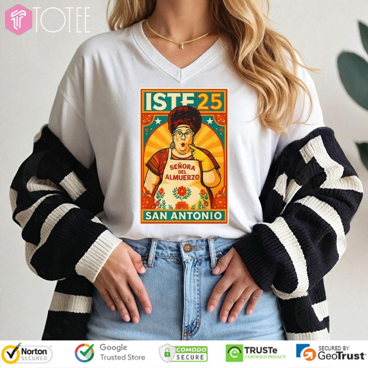 Senora Del Almuerzo San Antonio Iste 25 V-neck
