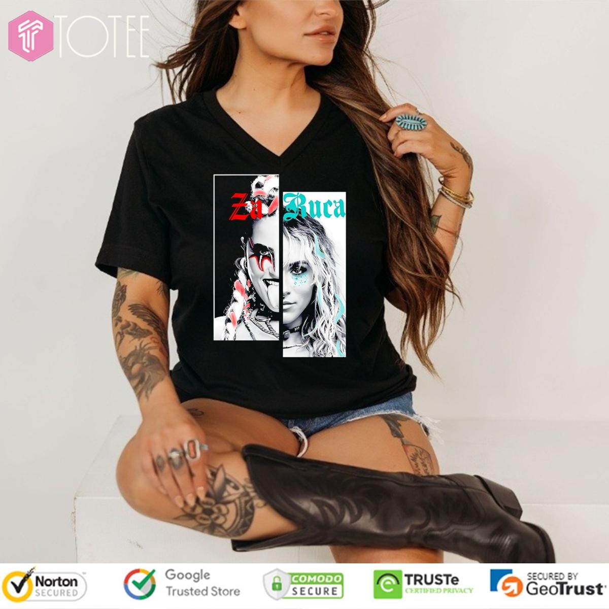 Zaruca Wwe Faces V-neck