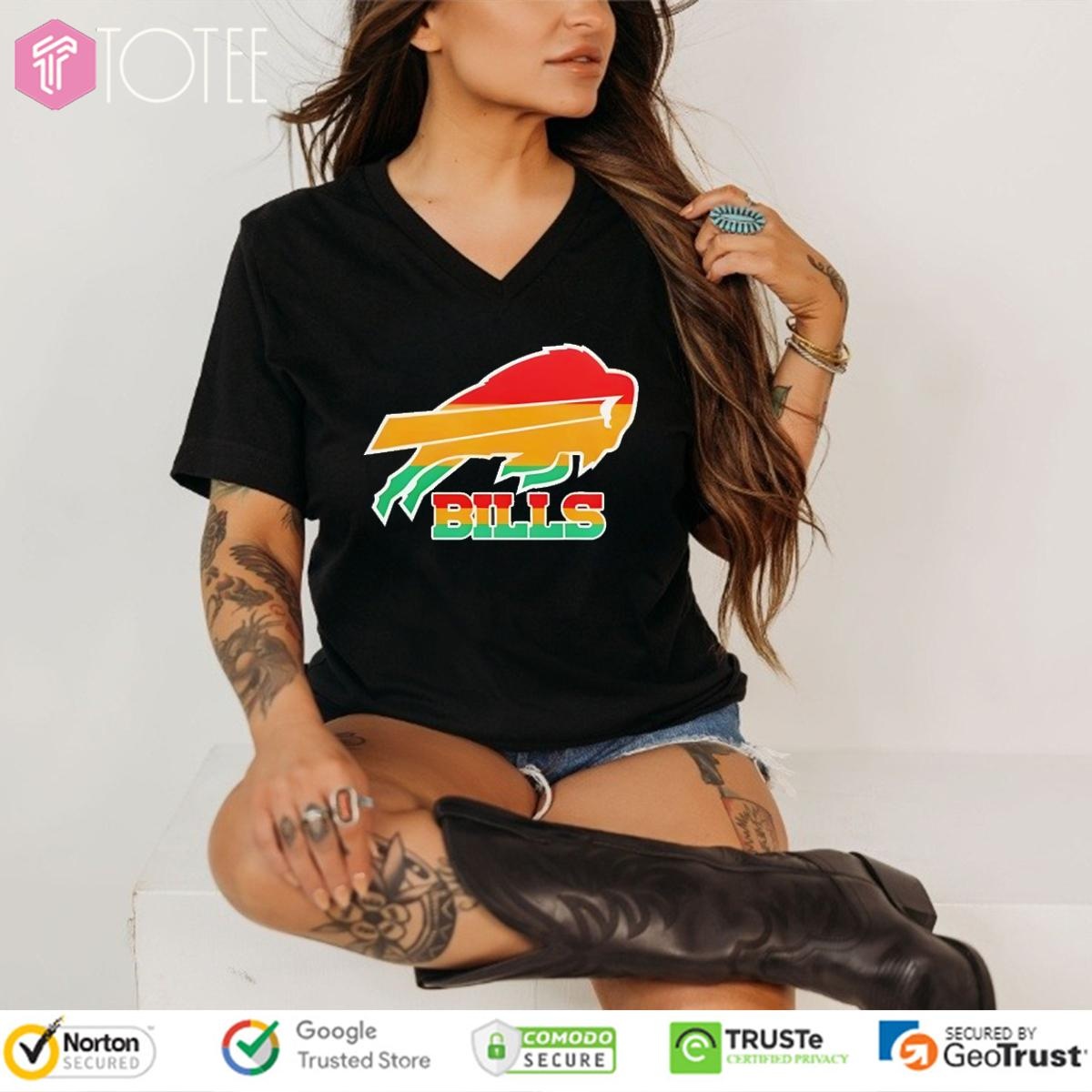 Buffalo Bills Juneteenth Celebrate Freedom V-neck