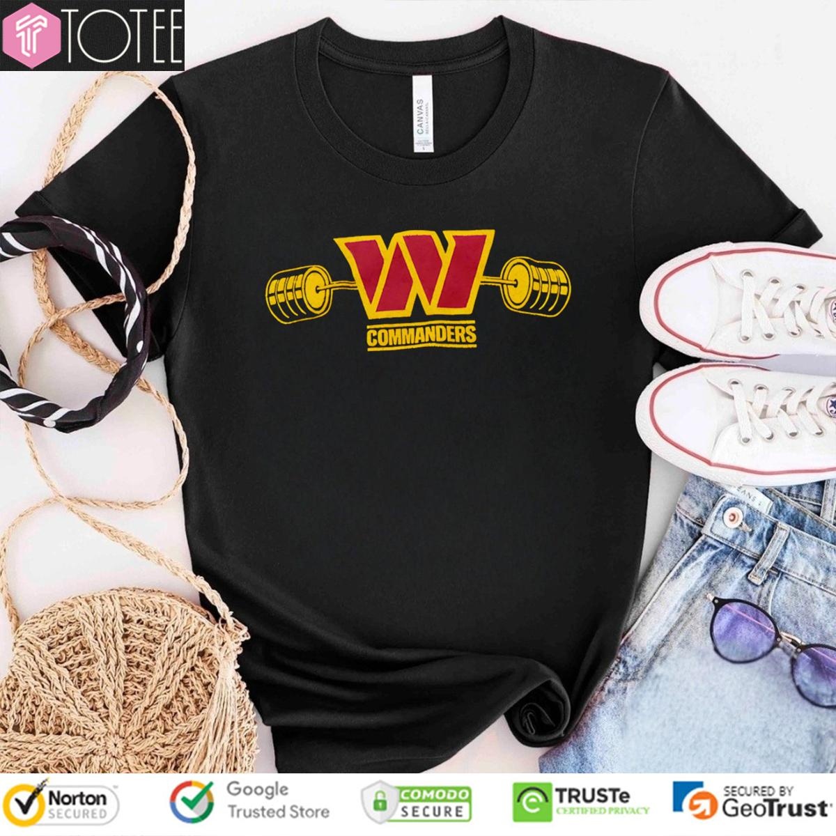 Weightlifting Washington Commanders Logo T-shirt