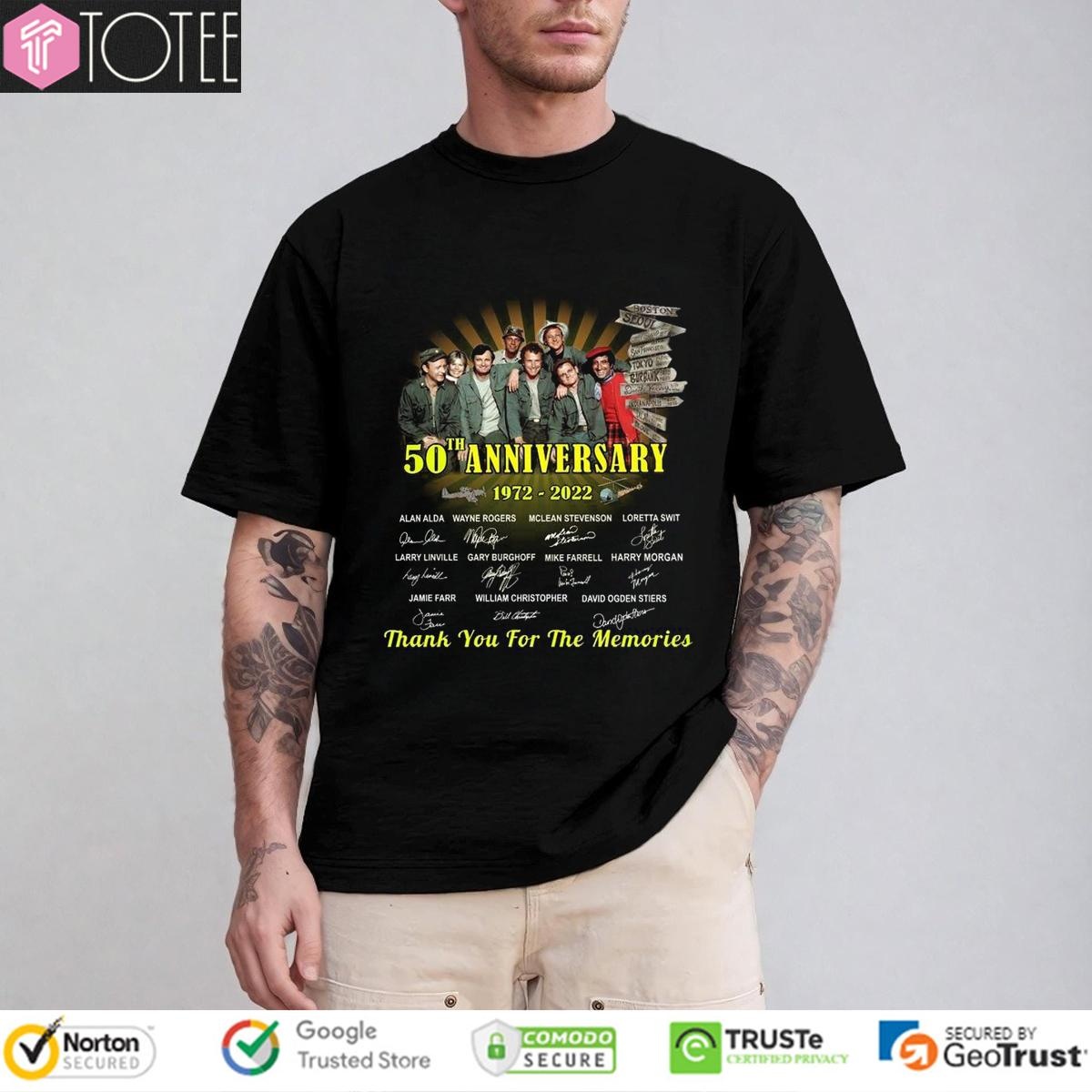 50Th Anniversary 1972–2022 Mash Signatures T-shirt