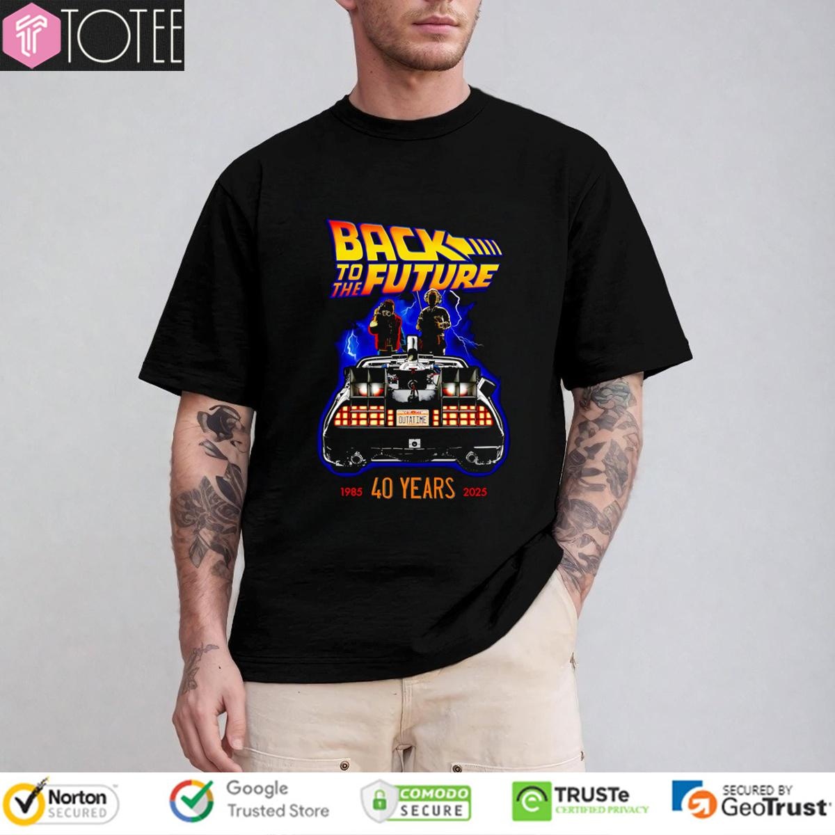 40 Years 1985-2025 Back To The Future Graphic T-shirt