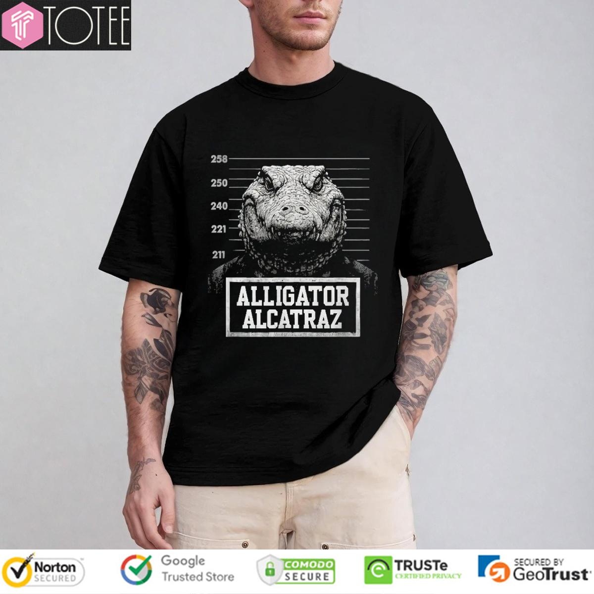 Alligator Alcatraz Florida Everglades Mugshot T-shirt