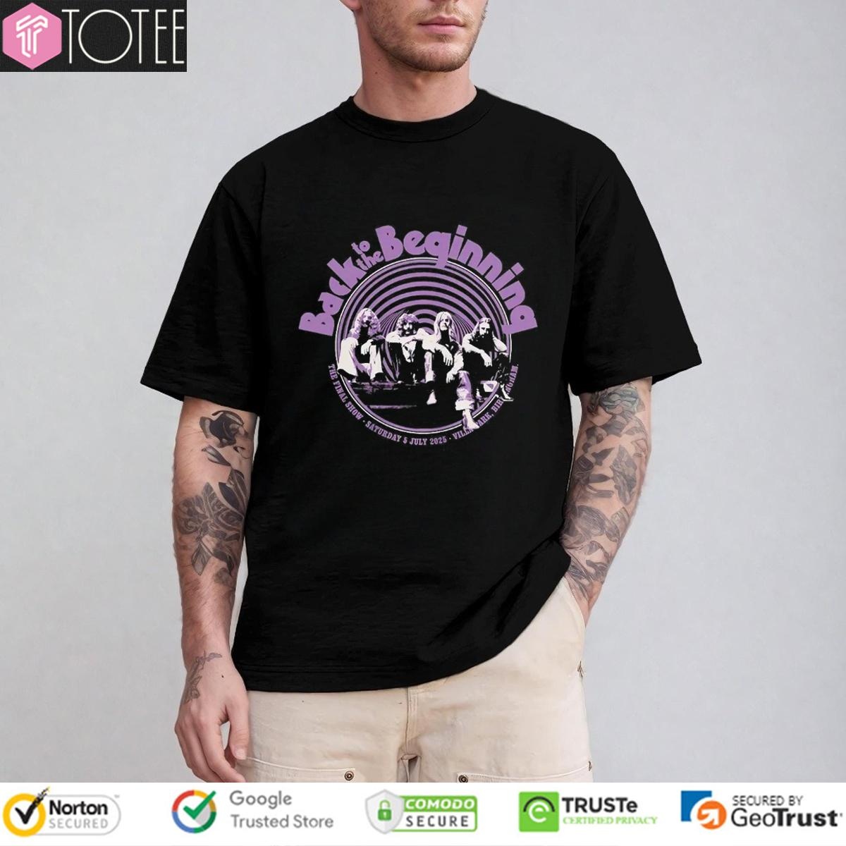 Black Sabbath Back To The Beginning The Final Show Saturday 5 July T-shirt