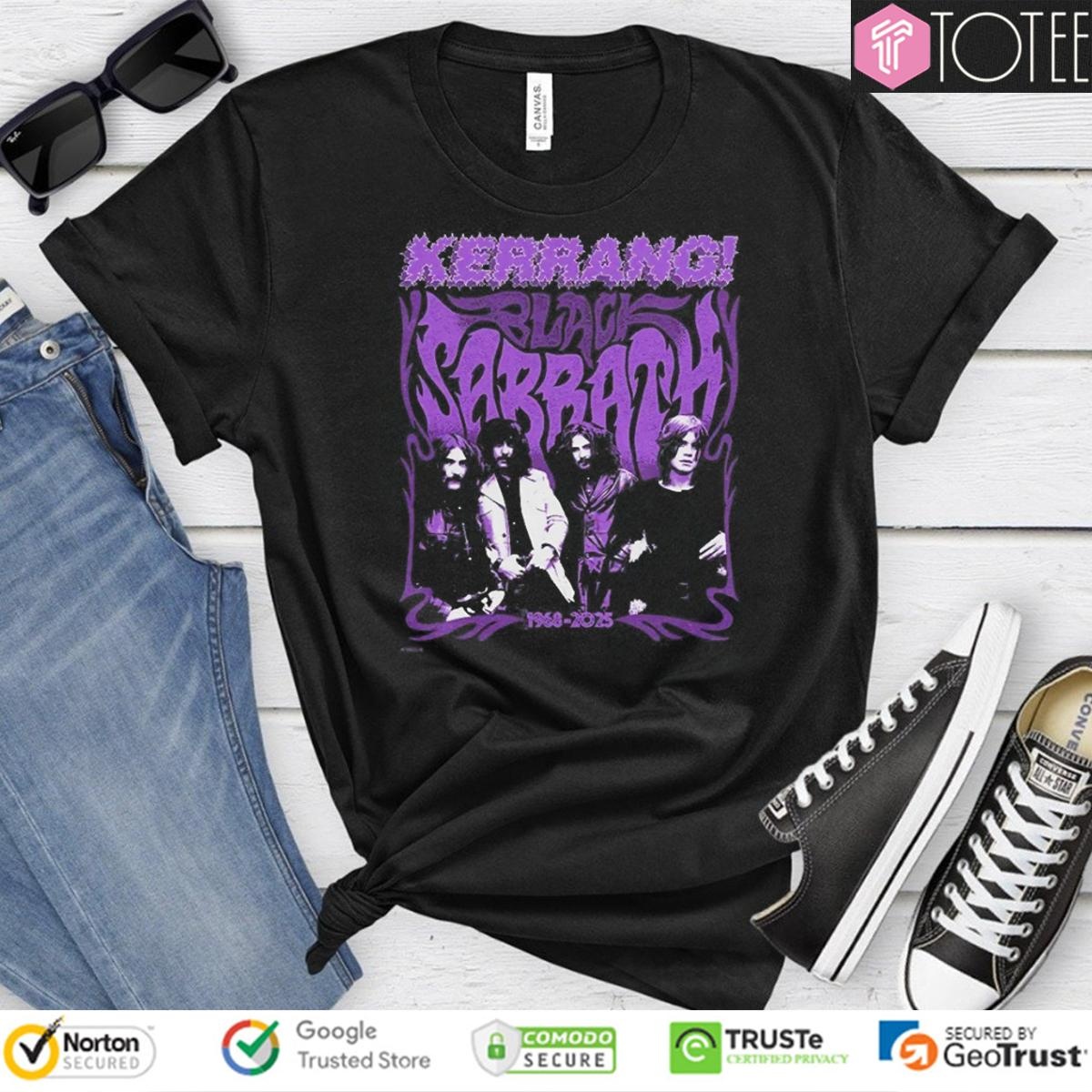Black Sabbath X Kerrang 1968-2025 T-shirt