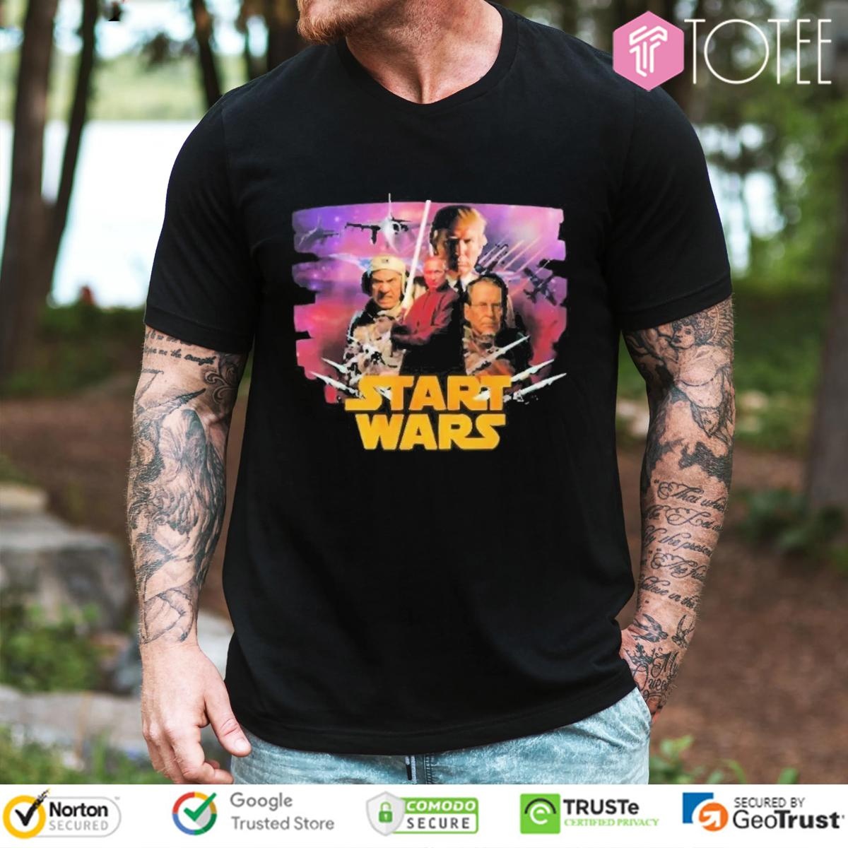 Start Wars Trump And Putin Parody Star Wars T-shirt