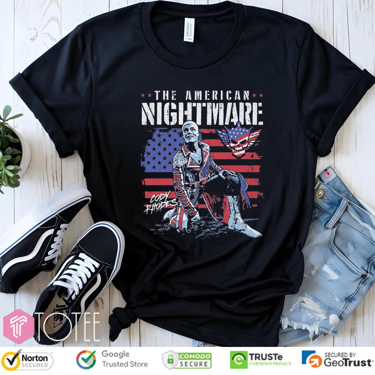 The American Nightmare Cody Rhodes American Flag T-shirt