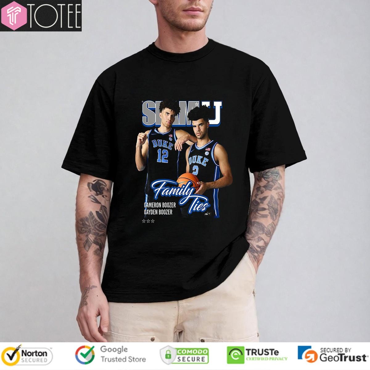 Brothers Cameron Boozer Cayden Boozer Slam Cover T-shirt