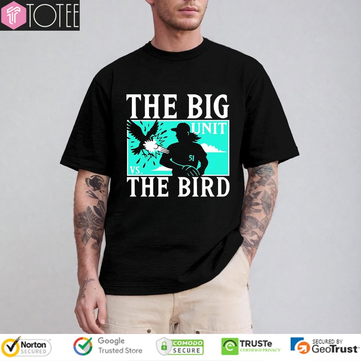 The Big Unit Randy Johnson Arizona Diamondbacks The Bird T-shirt