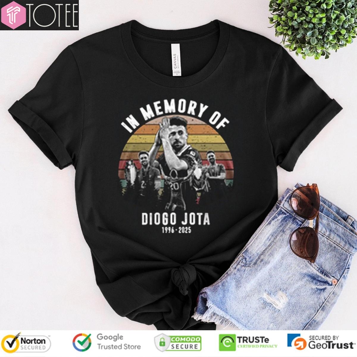In Memory Of Diogo Jota 1996-2025 Vintage Sunset T-shirt