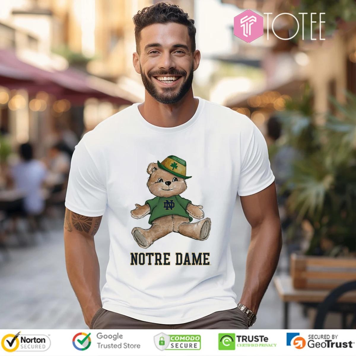 Tiny Turnip Teddy Bear Notre Dame Fighting Irish T-shirt