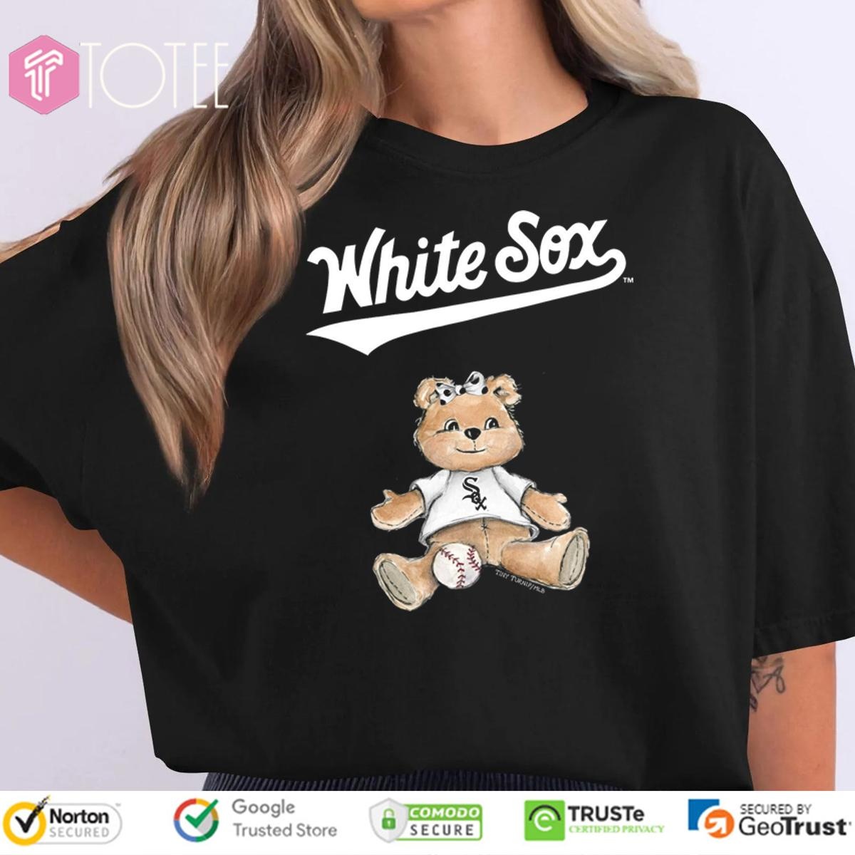 Tiny Turnip Teddy Bear X Chicago White Sox Baseball T-shirt
