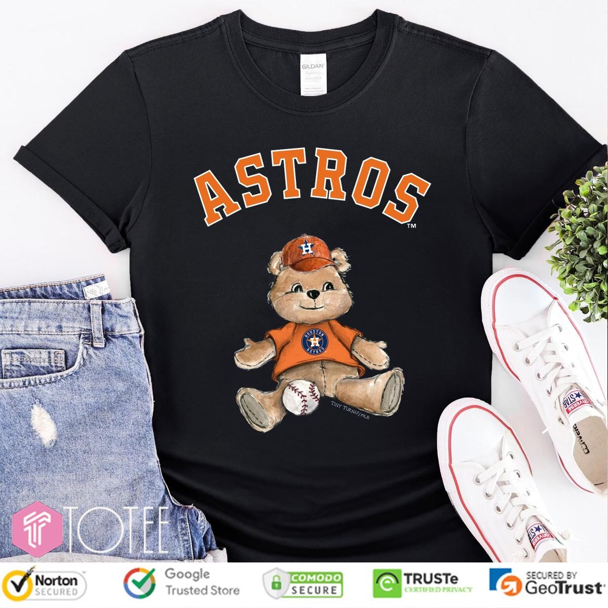 Tiny Turnip Teddy Houston Astros Baseball T-shirt