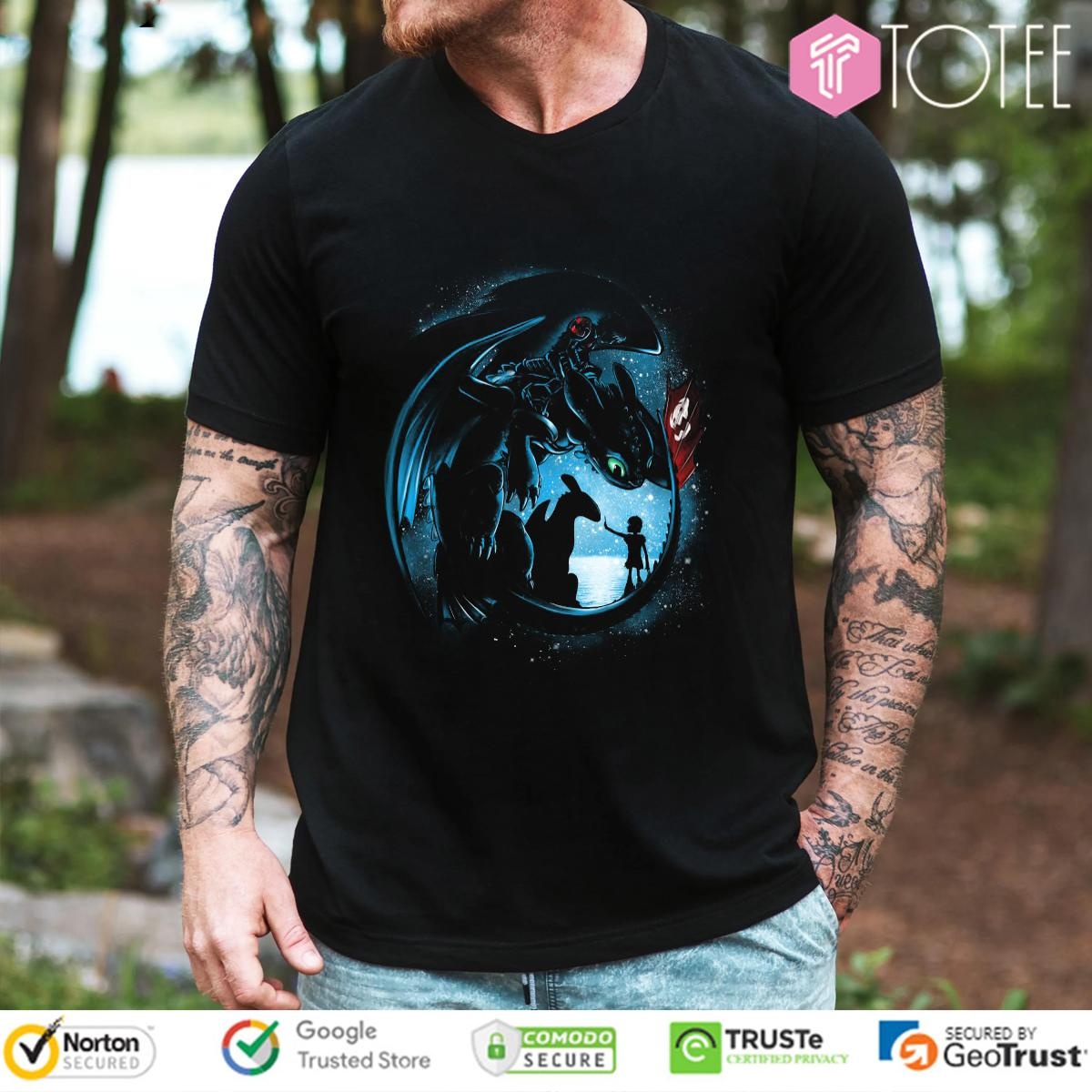 Toothless And Hiccup Yesterday And Tomorrow T-shirt